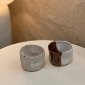 Splattered Beige Cup